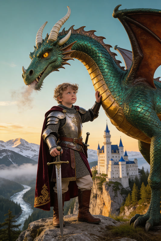 Portrait Magique – Chevalier & Dragon