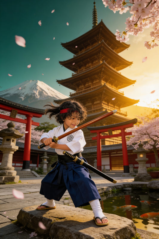 Magisches Portrait – Samurai