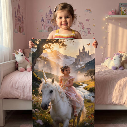 Magisches Portrait – Prinzessin & Einhorn