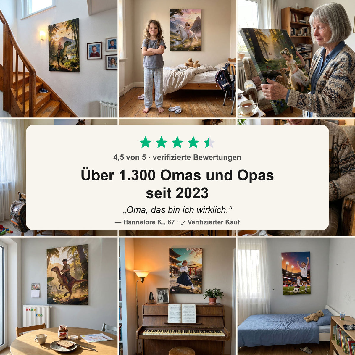 Über 1.300 Omas und Opas – 4,5 von 5 aus verifizierten Käufen